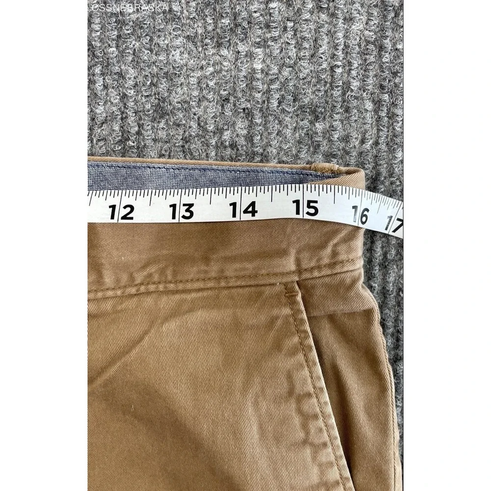 J.Crew Men's 250 Skinny Chino Pants Tan Khaki Stretch Cotton Twill Size 31x34